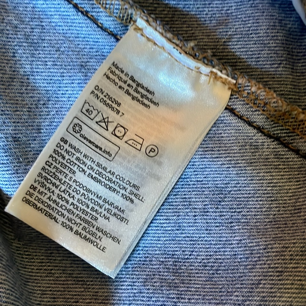 &DENIM “Liberté” Embroidered Floral Denim Jacket - Picture 13 of 14
